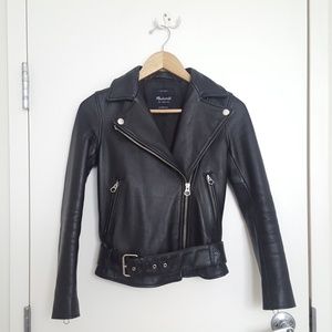 Madewell Ultimate Leather Motorcycle Jacket XXS